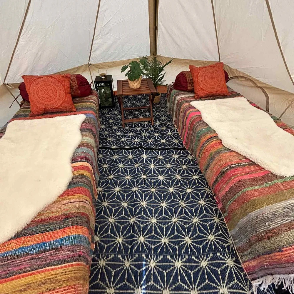 3m Bell Tent Fireproof With Stove Hole & Flap (No Centre Pole) - Image 10