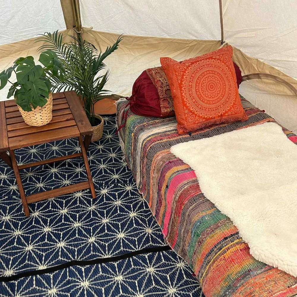 3m Bell Tent Fireproof With Stove Hole & Flap (No Centre Pole) - Image 7