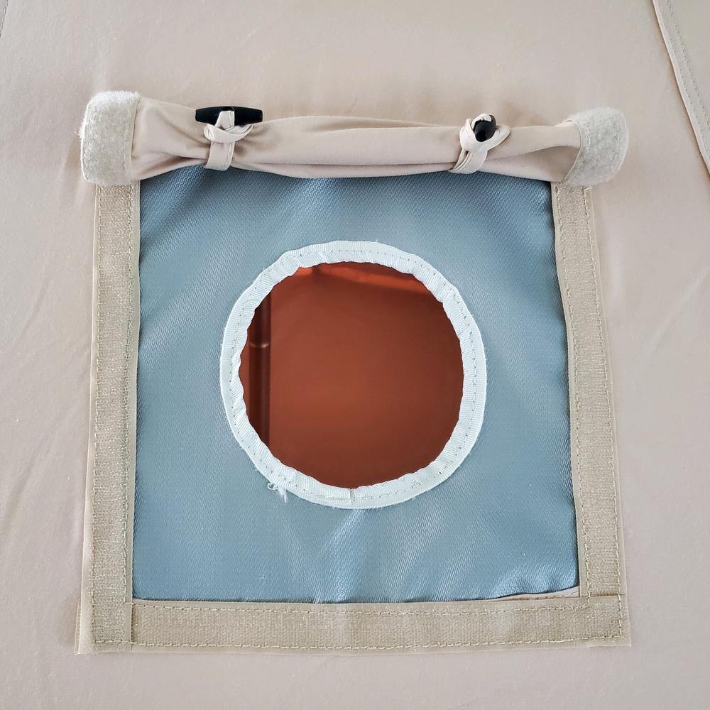 4m Bell Tent Fireproof With Stove Hole & Flap - Image 7