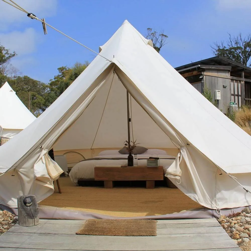 4m Bell Tent With Stove Hole & Flap - Image 3