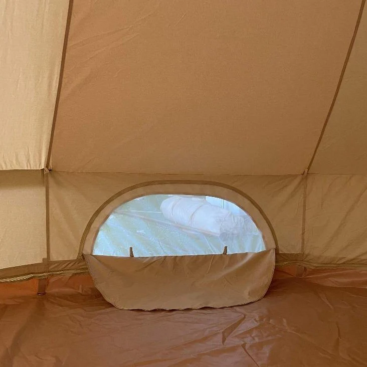 4m Bell Tent With Stove Hole & Flap - Image 9