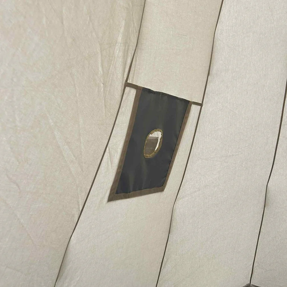 4m Tipi Tent Fireproof With Stove Hole & Flap - Image 11