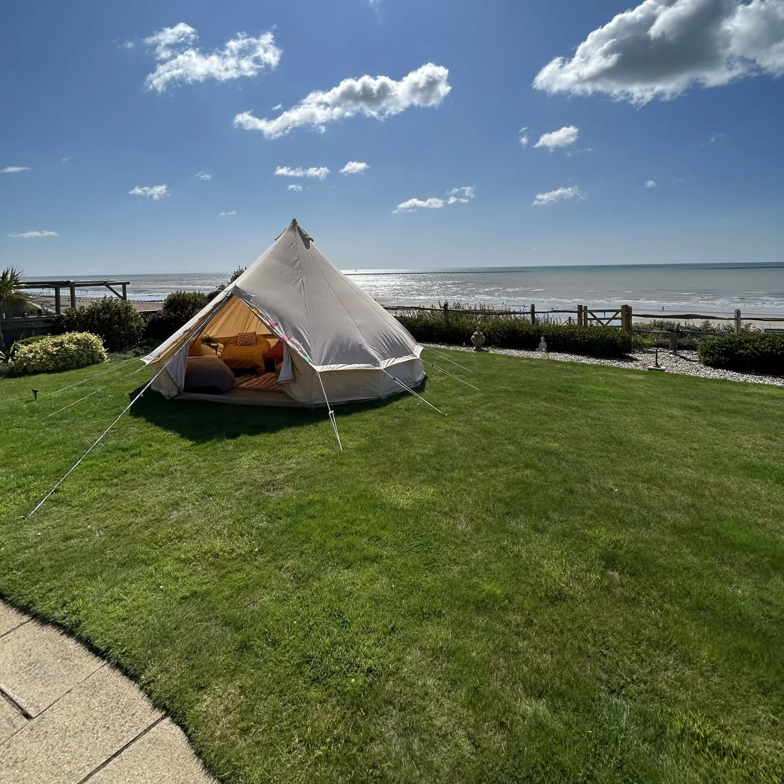 5m Fireproof Bell Tent With Stove Hole & Flap - Image 10