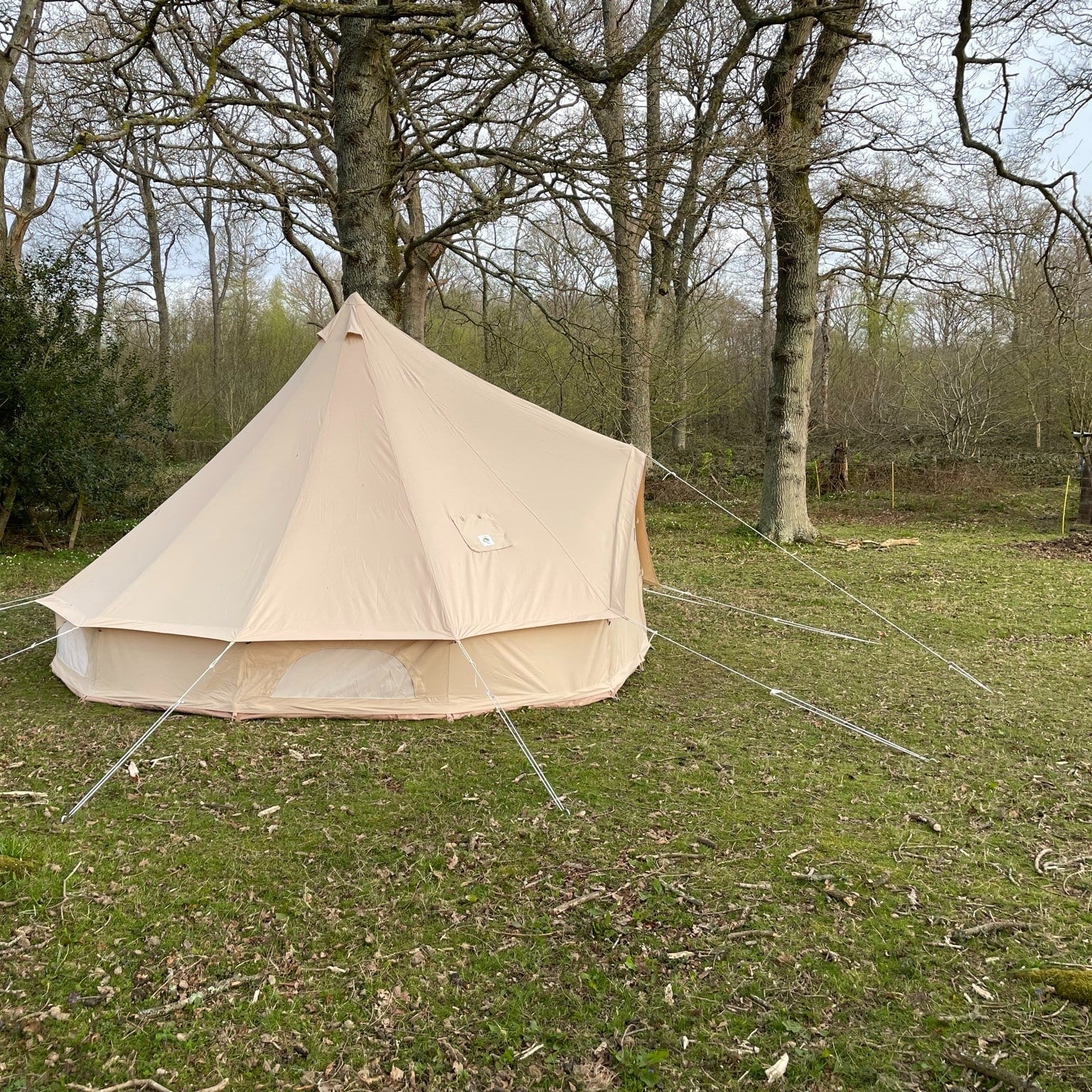 5m Fireproof Bell Tent With Stove Hole & Flap - Image 18