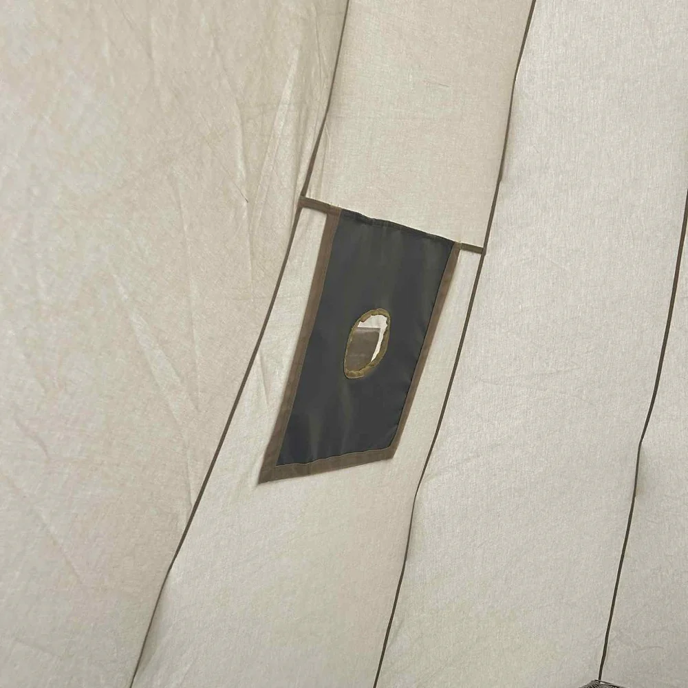 5m Tipi Tent Fireproof With Stove Hole & Flap - Image 11