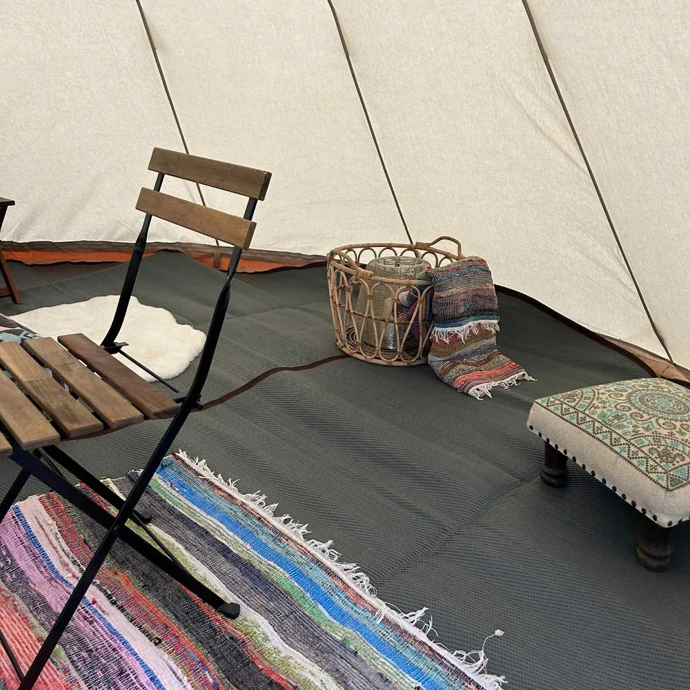 5m Tipi Tent Fireproof With Stove Hole & Flap - Image 19