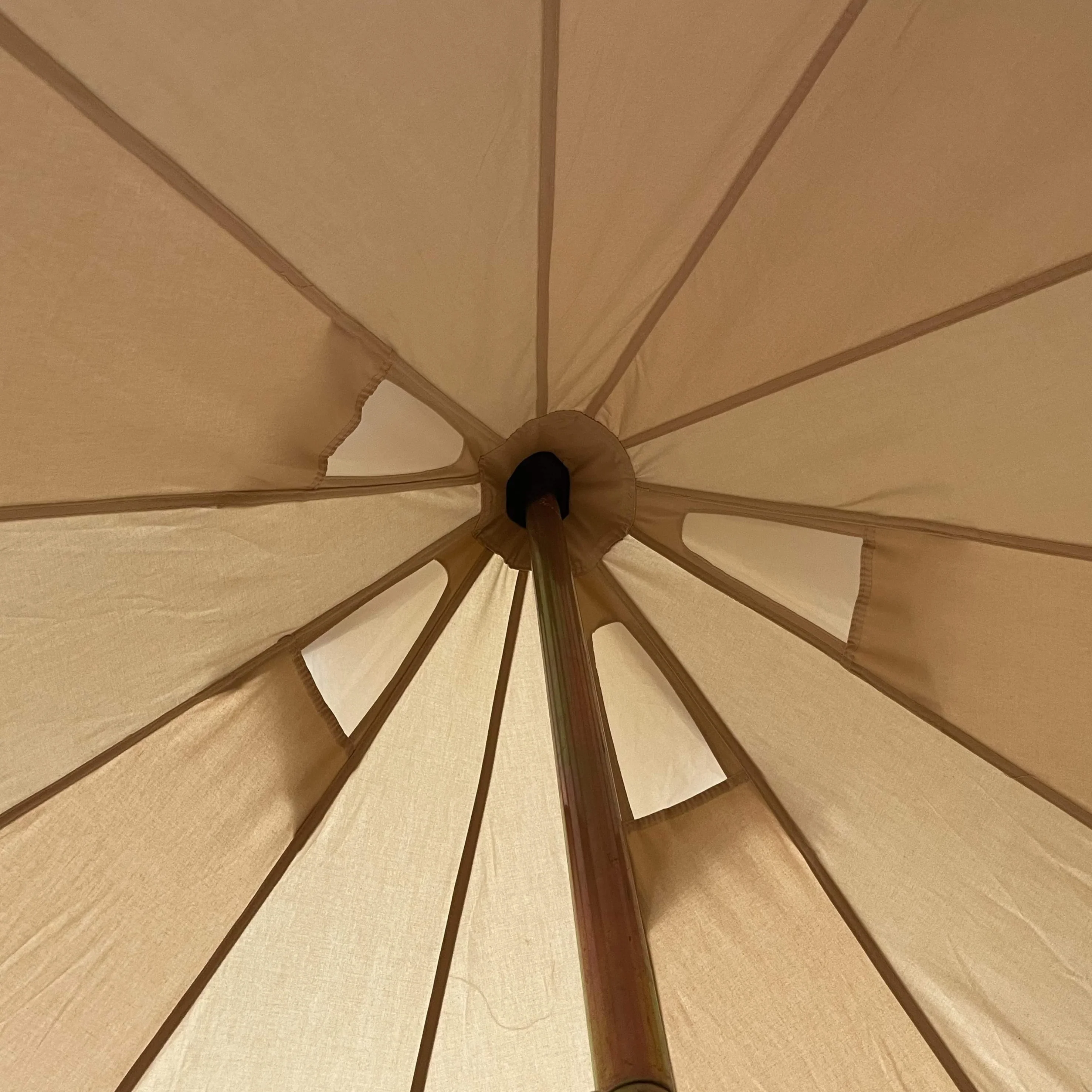 6m Bell Tent Fireproof With Stove Hole & Flap - Image 9