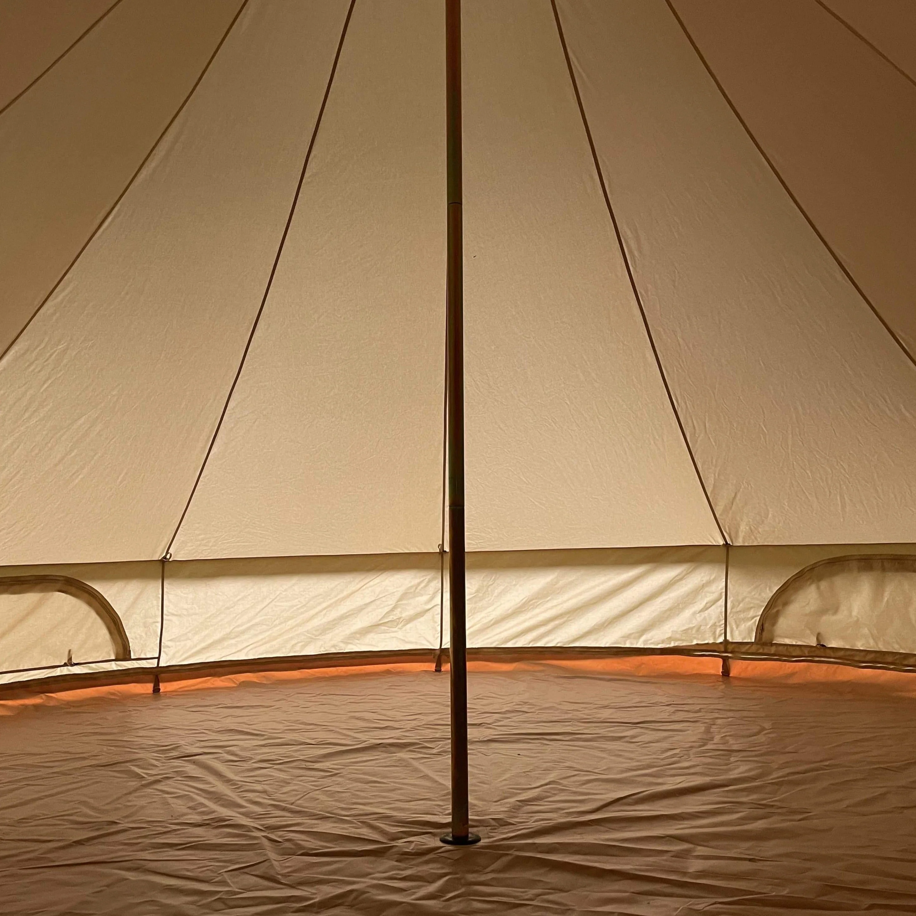 7m Bell Tent Fireproof With Stove Hole & Flap - Image 7