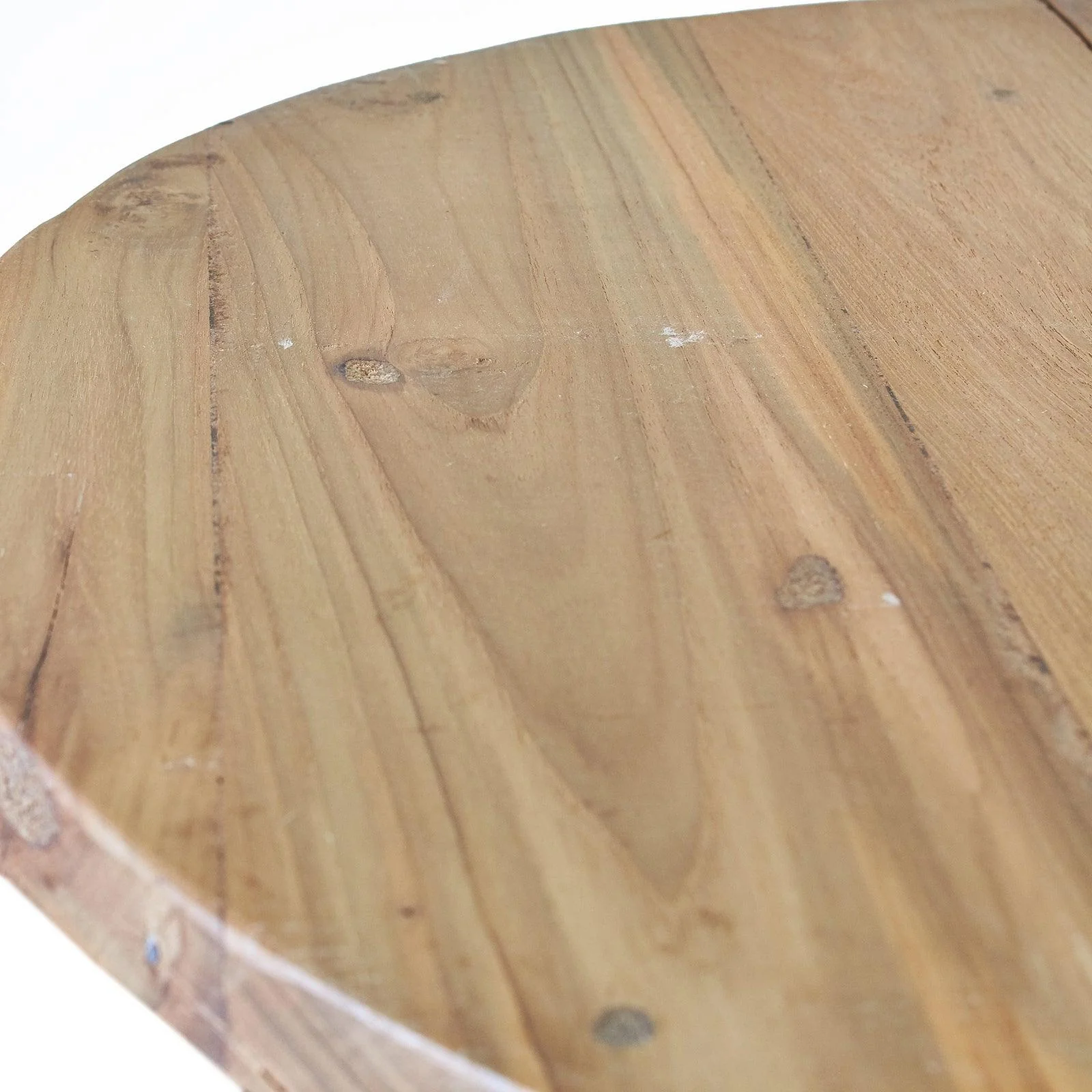 Round Bed Side Table / Coffee Table - Recycled Wood - Image 6