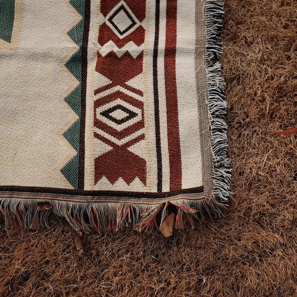 Bohemian Reversible Cotton Blanket - Image 4