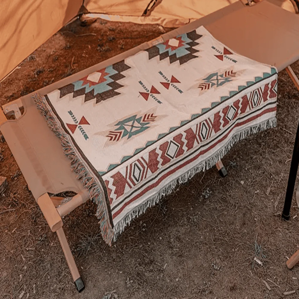 Bohemian Reversible Cotton Blanket - Image 8