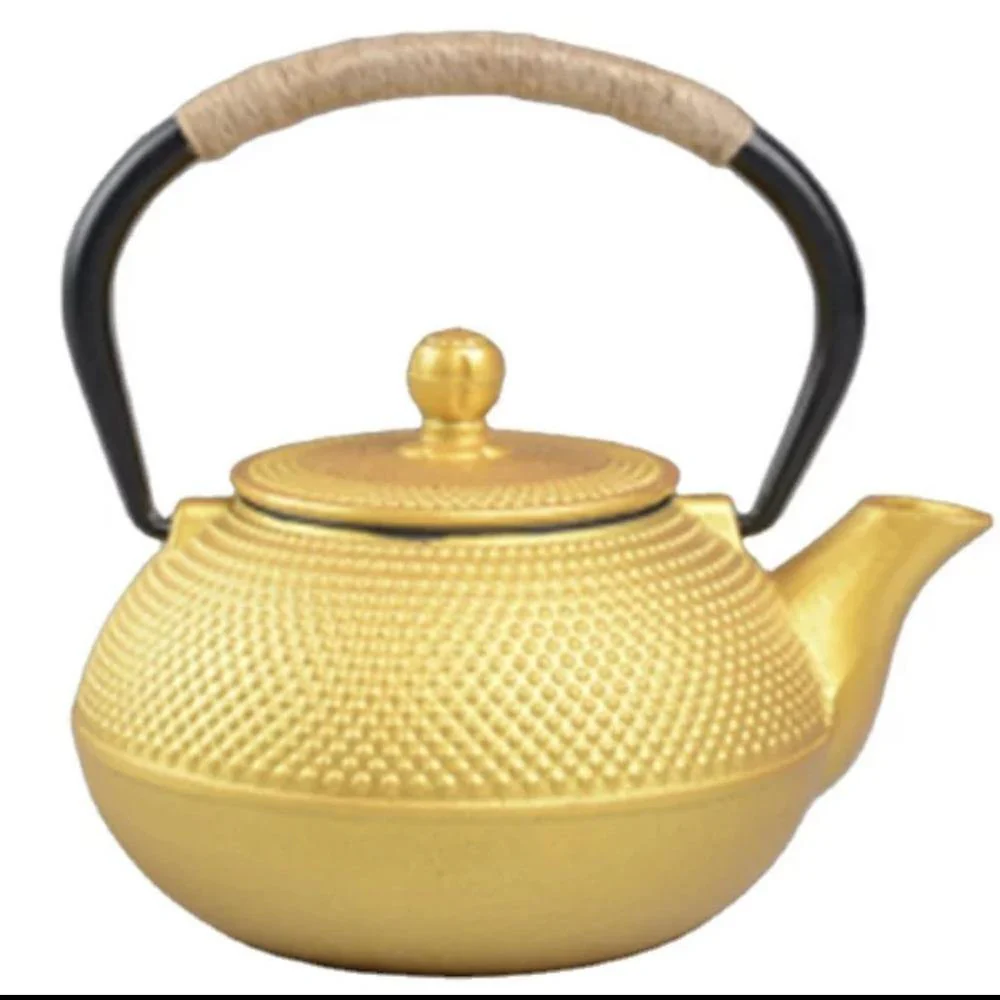 Cast Iron Tea Pots Gold - Image 4