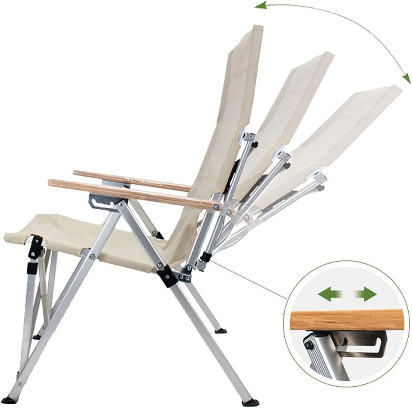 Foldable Aluminium Camping/Beach Chair - Image 4