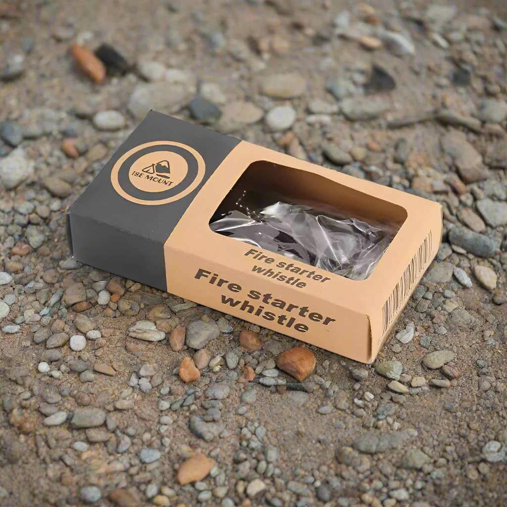 Outdoor Magnesium Flint Tooth Scraper Stone & Whistle - Image 3