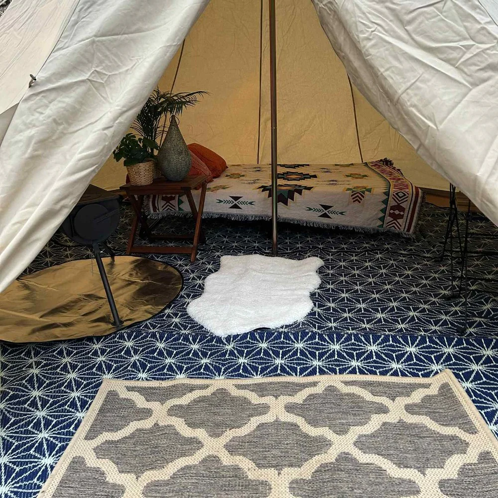 Poly Propylene Flooring Blue - Fire Retardant - Image 14