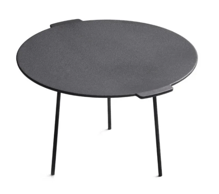 Round Cast Iron Pan Plate BBQ Grill with Legs - Image 4