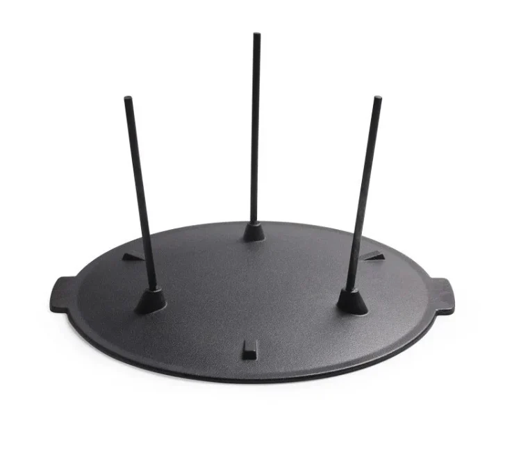 Round Cast Iron Pan Plate BBQ Grill with Legs - Image 6