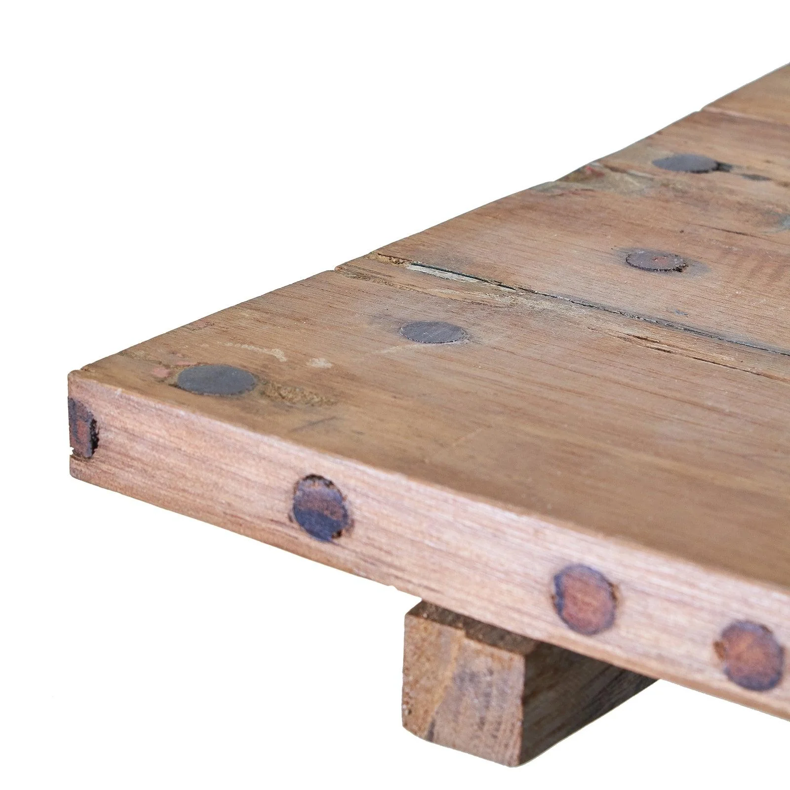 Square Bed Side Table / Coffee Table - Recycled Wood - Image 6