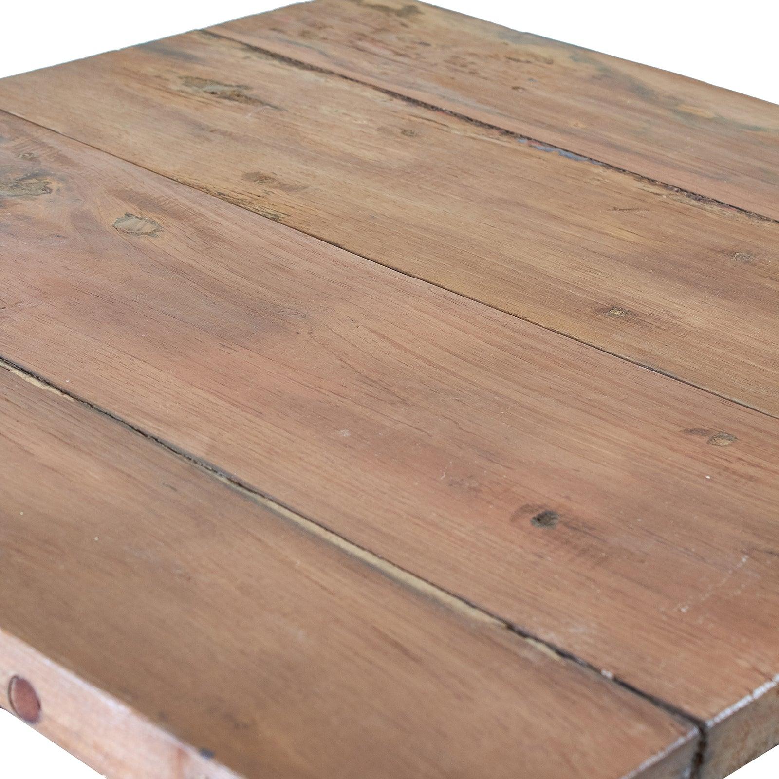 Square Bed Side Table / Coffee Table - Recycled Wood - Image 7