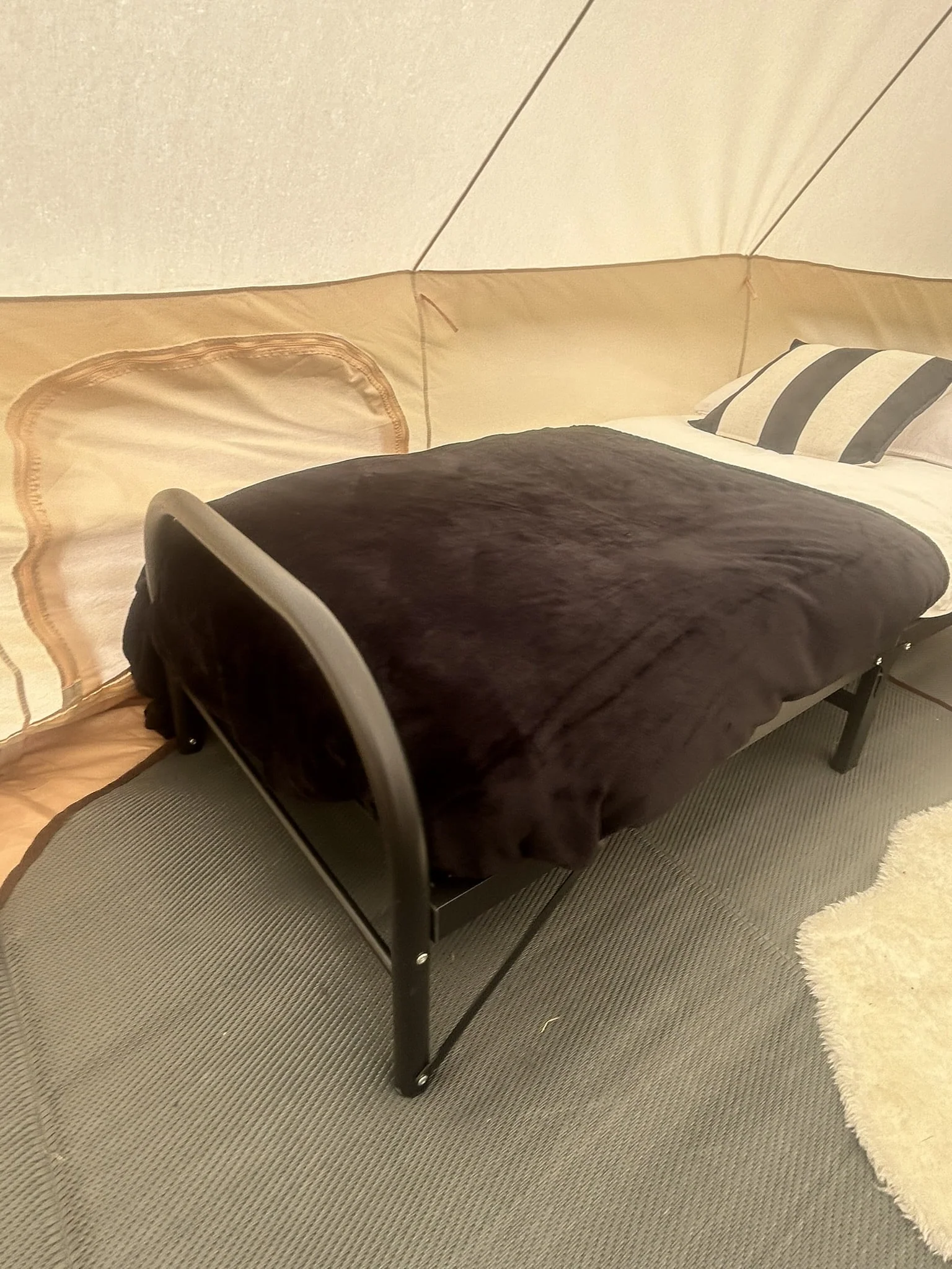 Ultra-Comfort Camping Bed: Lightweight Foldable Frame with Luxury Mattress & Memory Foam Topper - Image 11