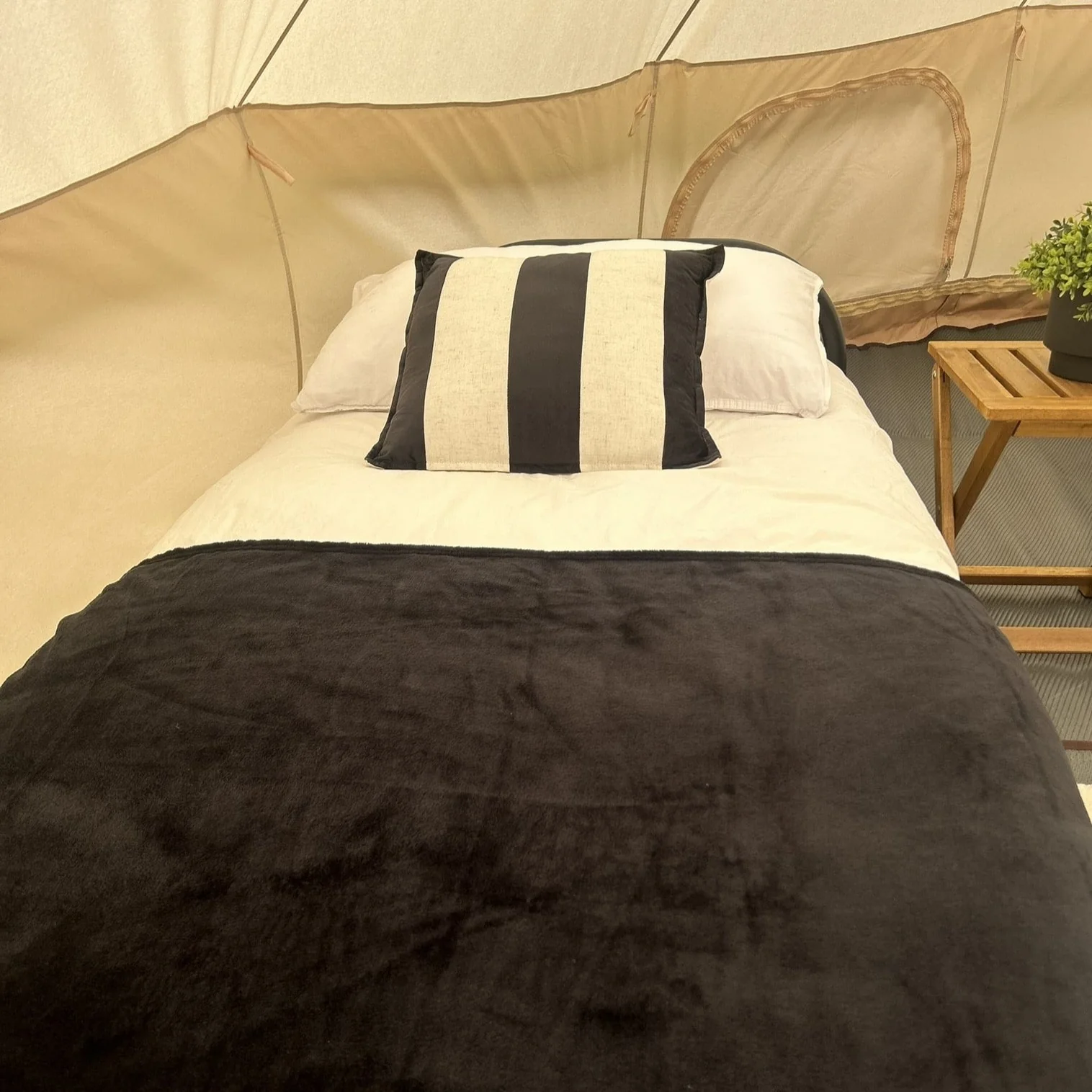 Ultra-Comfort Camping Bed: Lightweight Foldable Frame with Luxury Mattress & Memory Foam Topper - Image 6